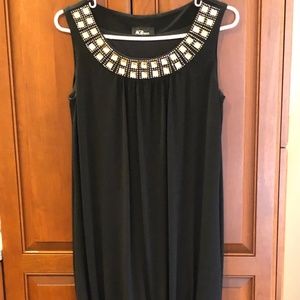 ABG Black Jeweled Neck Dress (6)